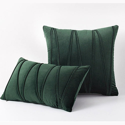 Modern Velvet Lined Solid Color Shams Soft Throw Pillow Cover - Color Variety - The Finishing Touch Decor, LLC