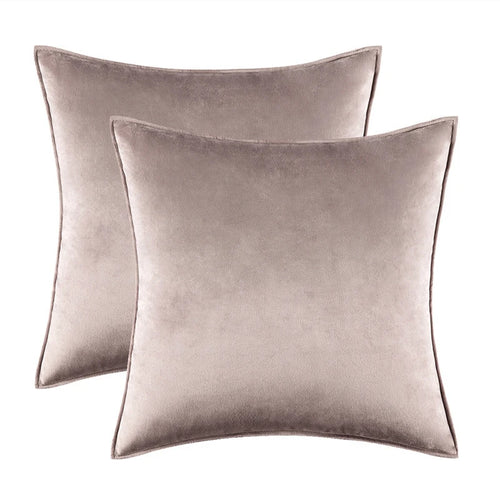 Bold Color Light Velvet Throw Pillow Covers Set - The Finishing Touch Decor, LLC