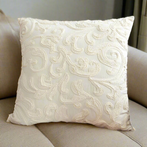 Beautiful Rope Embroidered Pattern Throw Pillows Covers - The Finishing Touch Decor, LLC