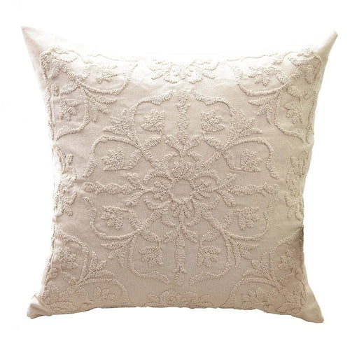 Beautiful Rope Embroidered Pattern Throw Pillows Covers - The Finishing Touch Decor, LLC