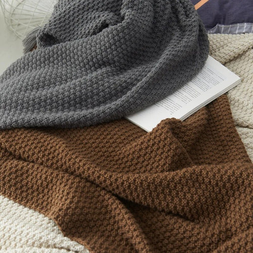 Warm Knit Throw with Tassel Solid Premium Blanket - The Finishing Touch Decor, LLC