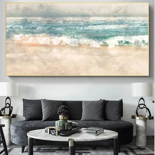 Coastal Beach Scene Landscape Canvas Print Wall Art - The Finishing Touch Decor, LLC