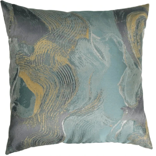 Modern Metallic Swirl Decorative Throw Pillow Covers - 45x45cm - The Finishing Touch Decor, LLC