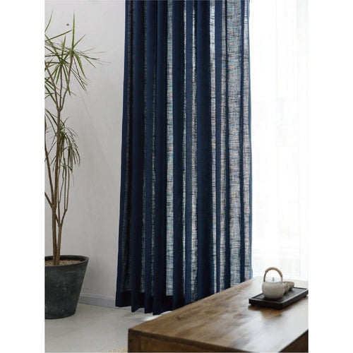 Linen Textured Semi-Shade Gauze Long Window Curtains - The Finishing Touch Decor, LLC