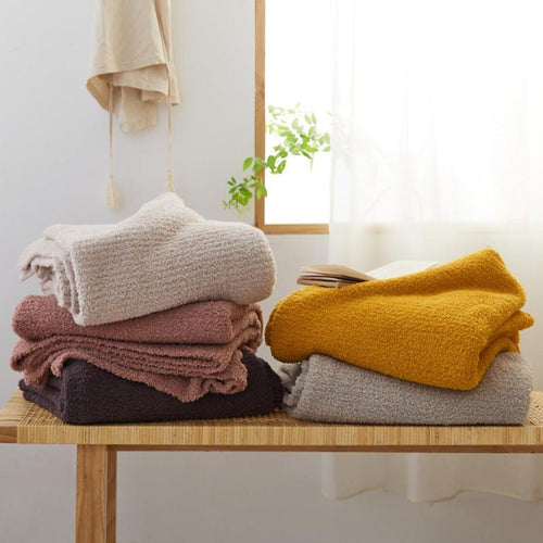 Cozy Knit Microfiber Soft Throw Blanket - color Variety - The Finishing Touch Decor, LLC