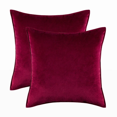 Bold Color Light Velvet Throw Pillow Covers Set - The Finishing Touch Decor, LLC