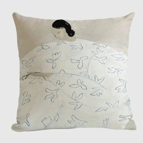 Sofia Garis Print Handmade Japanese Art Throw Pillow Covers - The Finishing Touch Decor, LLC