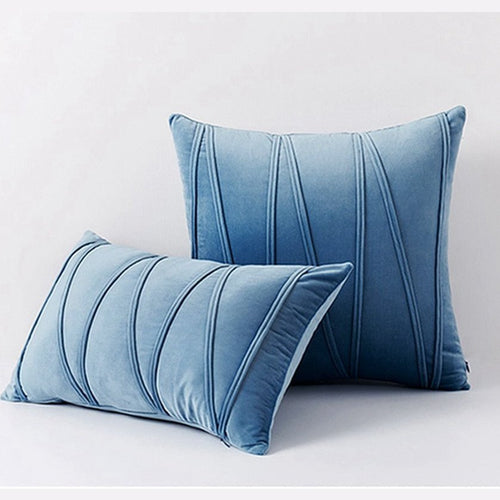 Modern Velvet Lined Solid Color Shams Soft Throw Pillow Cover - Color Variety - The Finishing Touch Decor, LLC