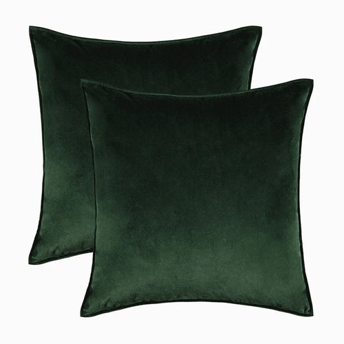 Bold Color Light Velvet Throw Pillow Covers Set - The Finishing Touch Decor, LLC