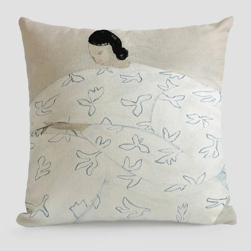 Sofia Garis Print Handmade Japanese Art Throw Pillow Covers - The Finishing Touch Decor, LLC