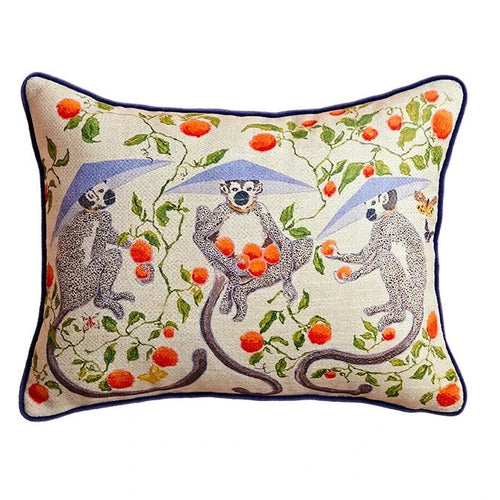 Eclectic Antique Swan & Animal Scenes Throw Pillow Covers - The Finishing Touch Decor, LLC