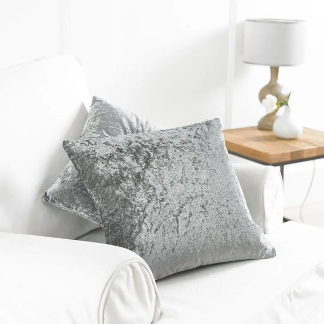 Crushed Velvet Nordic Throw Pillow Cushion Cover - Color/Sz Variety - The Finishing Touch Decor, LLC