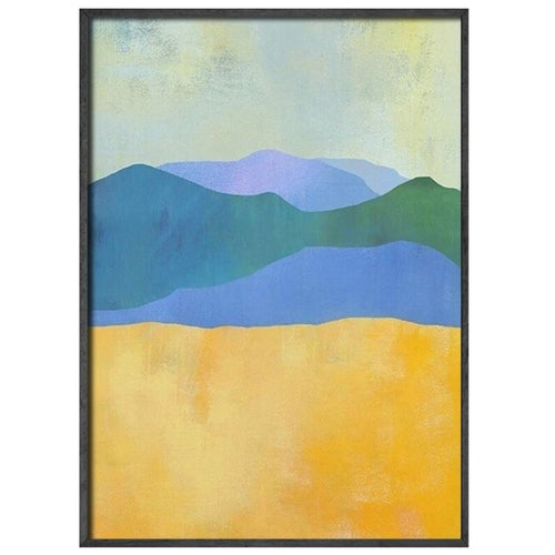 Vivid Color "Mountain Sunrise" on Canvas Paintings Print Modern Wall Art - The Finishing Touch Decor, LLC