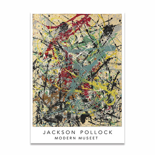 Jackson Pollock Abstract Expressionist Painting Canvas Print - The Finishing Touch Decor, LLC