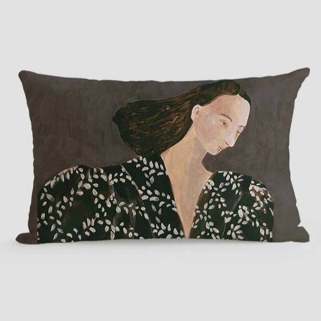 Sofia Garis Print Handmade Japanese Art Throw Pillow Covers - The Finishing Touch Decor, LLC