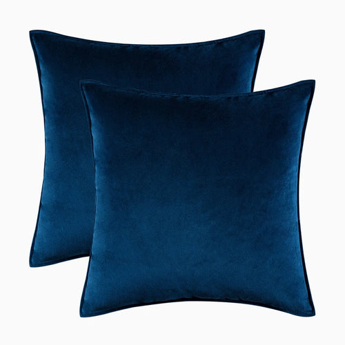 Bold Color Light Velvet Throw Pillow Covers Set - The Finishing Touch Decor, LLC