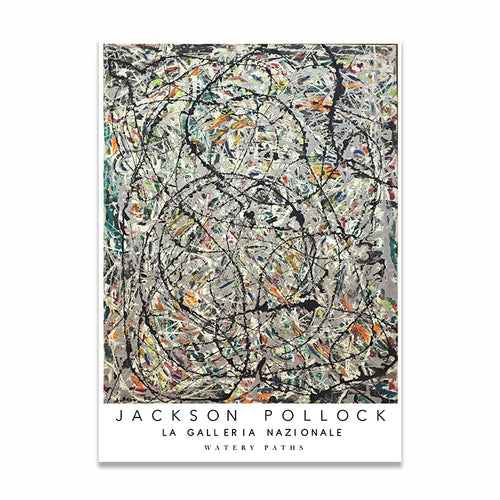 Jackson Pollock Abstract Expressionist Painting Canvas Print - The Finishing Touch Decor, LLC