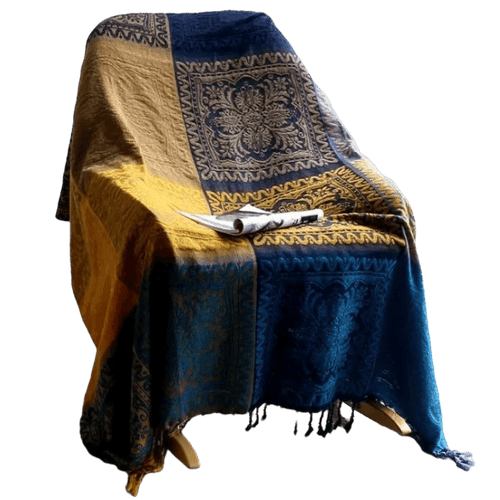 Patchwork Plaid Boho Throw Bedspread Blanket - The Finishing Touch Decor, LLC