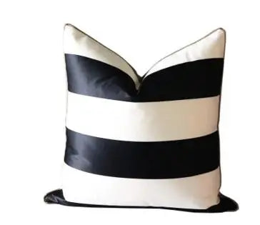 Simple Modern Black & White Striped Throw Pillow Cover - The Finishing Touch Decor, LLC