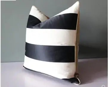 Simple Modern Black & White Striped Throw Pillow Cover - The Finishing Touch Decor, LLC