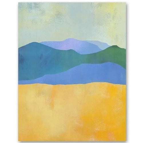 Vivid Color "Mountain Sunrise" on Canvas Paintings Print Modern Wall Art - The Finishing Touch Decor, LLC