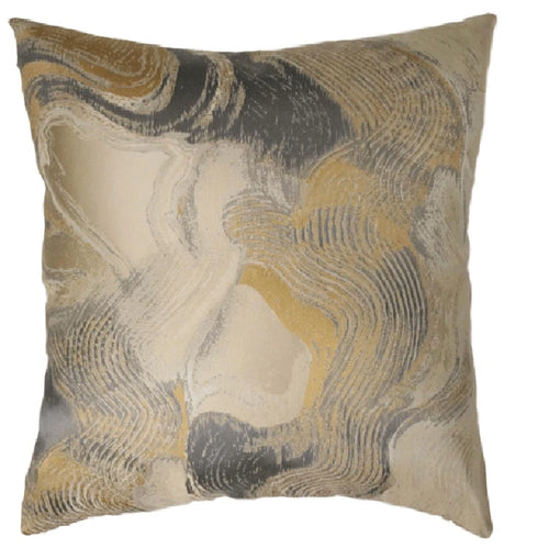 Modern Metallic Swirl Decorative Throw Pillow Covers - 45x45cm - The Finishing Touch Decor, LLC