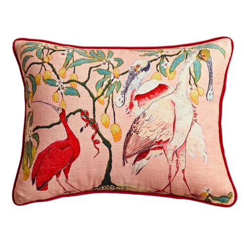 Eclectic Antique Swan & Animal Scenes Throw Pillow Covers - The Finishing Touch Decor, LLC