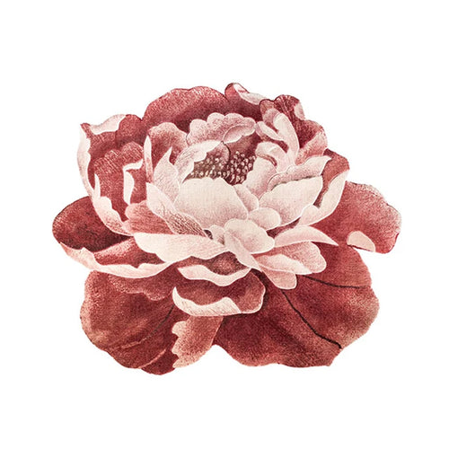 Romantic Peony Flower Shaped Luxury Bedside Carpet Rug - The Finishing Touch Decor, LLC