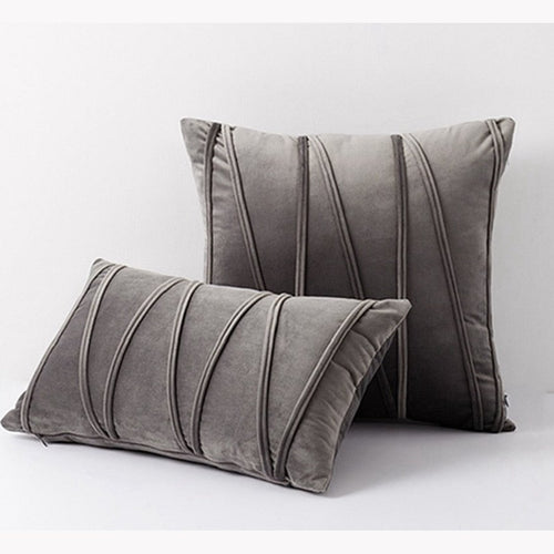 Modern Velvet Lined Solid Color Shams Soft Throw Pillow Cover - Color Variety - The Finishing Touch Decor, LLC