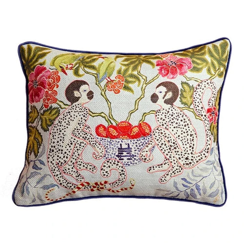 Eclectic Antique Swan & Animal Scenes Throw Pillow Covers - The Finishing Touch Decor, LLC