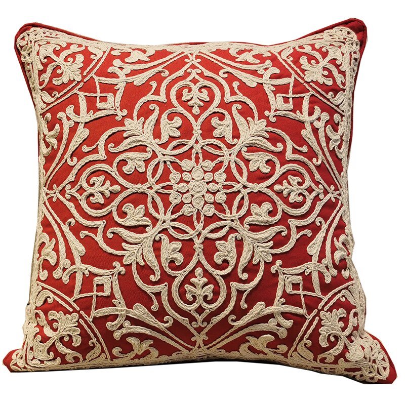 Beautiful Rope Embroidered Pattern Throw Pillows Covers - The Finishing Touch Decor, LLC