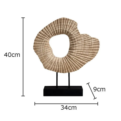 Creative Irregular Wood Sculpture Ornaments Desk Decoration Abstract Artwork Natural Wood Carving Statue Room Aesthetic Decor