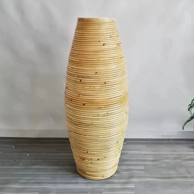 Indonesian Bamboo Handmade Rattan Vase - The Finishing Touch Decor, LLC