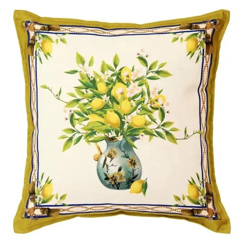 Lemon Print Waterproof Indoor/Outdoor Throw Pillow Covers - The Finishing Touch Decor, LLC