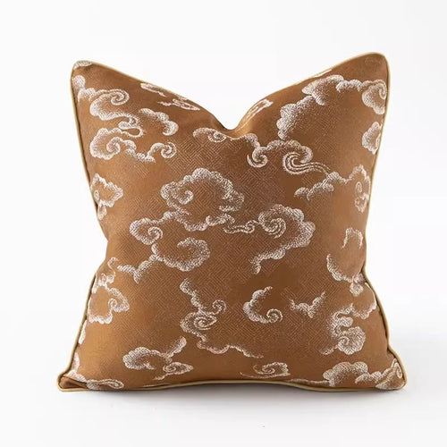 Japandi Asian Style Magnolia Flowers Embroidered Throw Pillow Covers - The Finishing Touch Decor, LLC