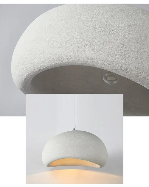 Wabi Sabi White Hanging Dome Pendant Chandelier - The Finishing Touch Decor, LLC