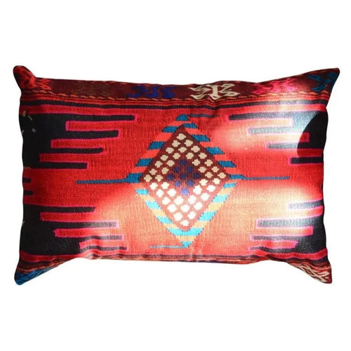 Colorful Pattern Lumbar Bohemian Throw Pillow Covers - The Finishing Touch Decor, LLC