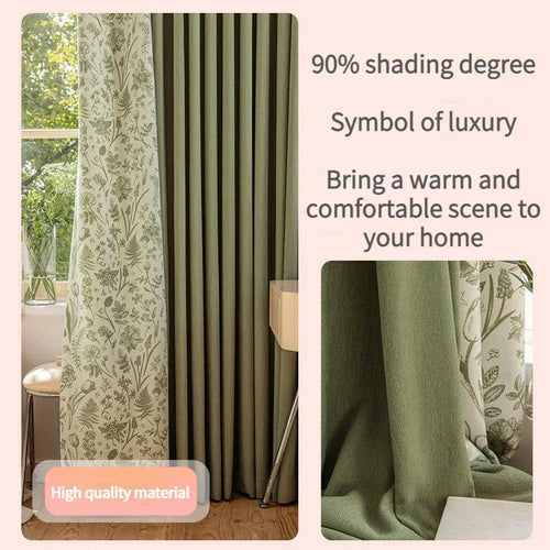 French Style Luxury Nature Print Blackout Curtains - The Finishing Touch Decor, LLC