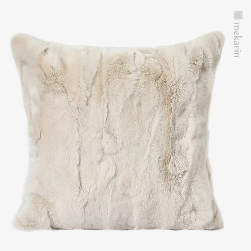 Modern Soft Luxury Rabbit Fur Throw Pillow Cover - 45x45cm - The Finishing Touch Decor, LLC