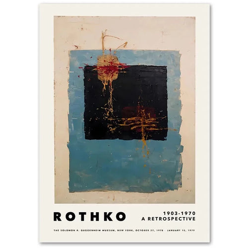 Color Block Mark Rothko Exhibition Poster Print Wall Art - The Finishing Touch Decor, LLC