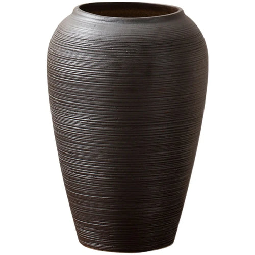 Scandinavian Black Wabi Sabi Jingdezhen Ceramic Vases - The Finishing Touch Decor, LLC