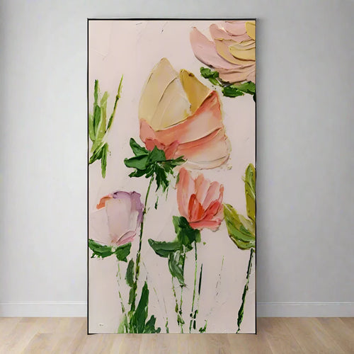 Knife Flower Paintings Abstract Oil Painting Wall Art Home Decor Picture Modern Hand Painted Oil Painting On Canvas Unframed