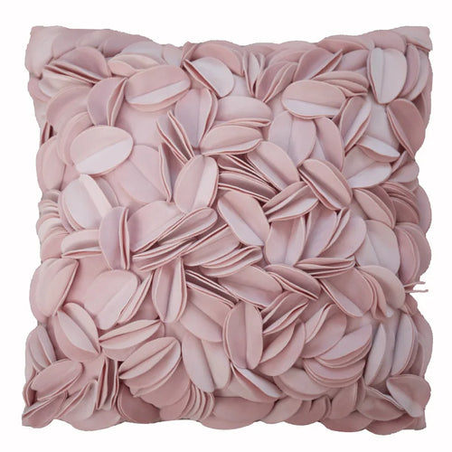 Spring Solid Color Romantic Flower Petals Throw Pillow Covers - 45x45cm - The Finishing Touch Decor, LLC