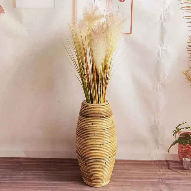 Indonesian Bamboo Handmade Rattan Vase - The Finishing Touch Decor, LLC