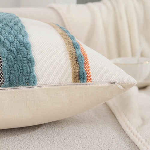 Chenille Textured Bohemian Stripe Throw Pillow Covers - The Finishing Touch Decor, LLC