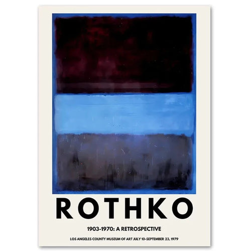 Color Block Mark Rothko Exhibition Poster Print Wall Art - The Finishing Touch Decor, LLC