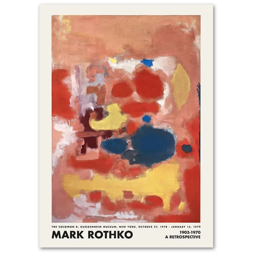 Color Block Mark Rothko Exhibition Poster Print Wall Art - The Finishing Touch Decor, LLC