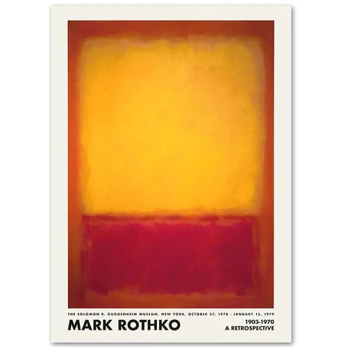 Color Block Mark Rothko Exhibition Poster Print Wall Art - The Finishing Touch Decor, LLC