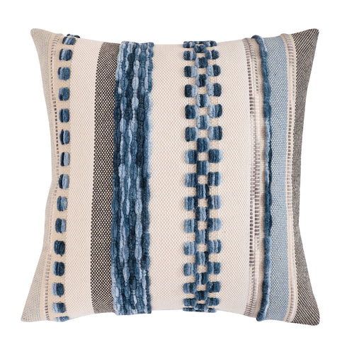 Chenille Textured Bohemian Stripe Throw Pillow Covers - The Finishing Touch Decor, LLC