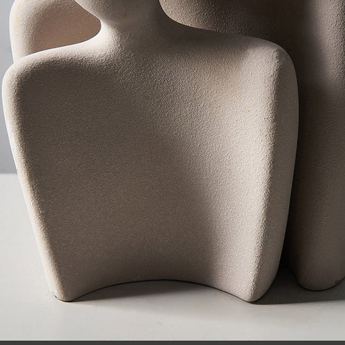 Nestled "Abstract Embrace" Modern Ceramic Figurines - The Finishing Touch Decor, LLC